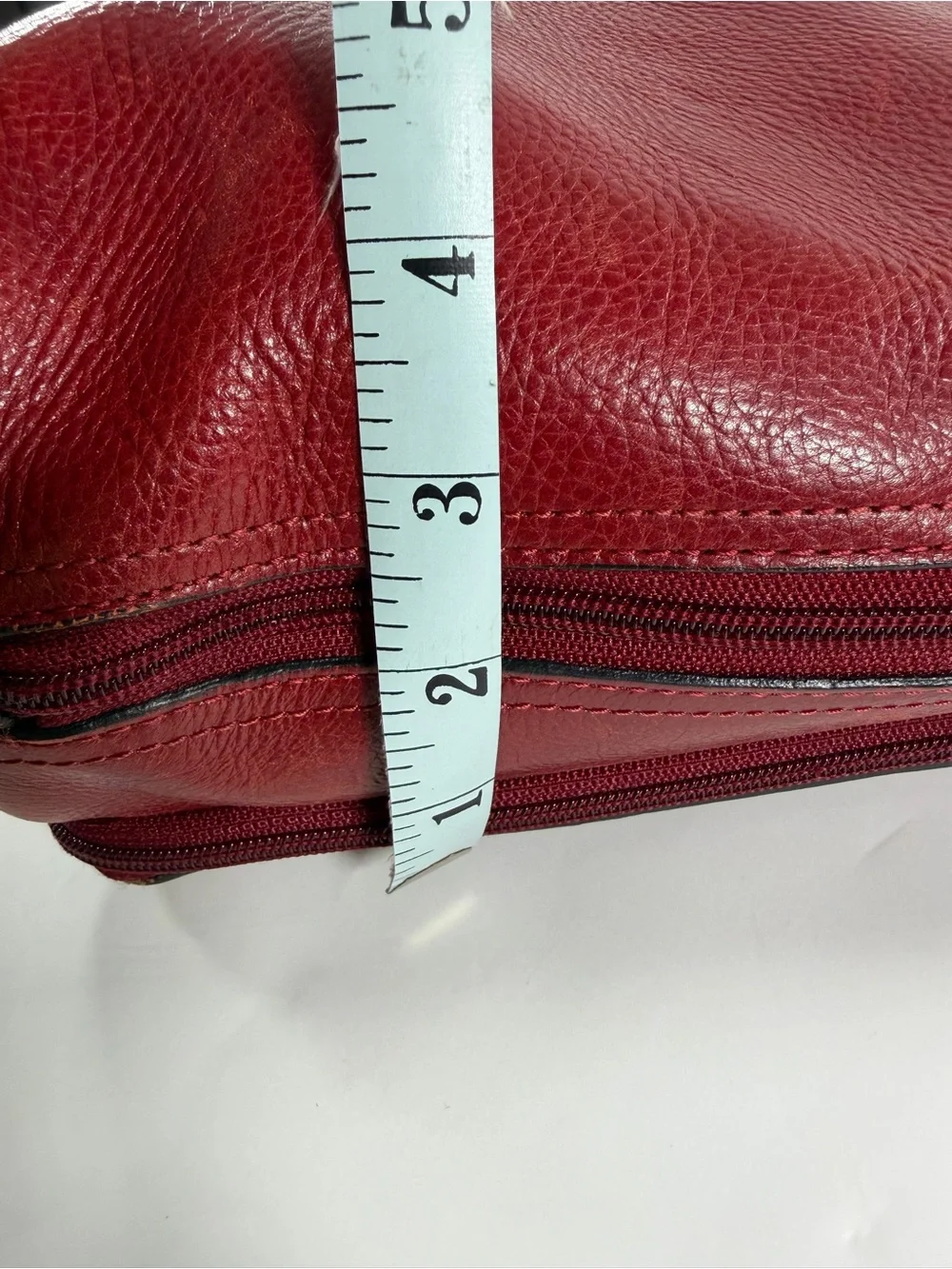 Wilsons Leather Burgundy Laptop Tote Business Briefcase Organizer Quiet Luxury